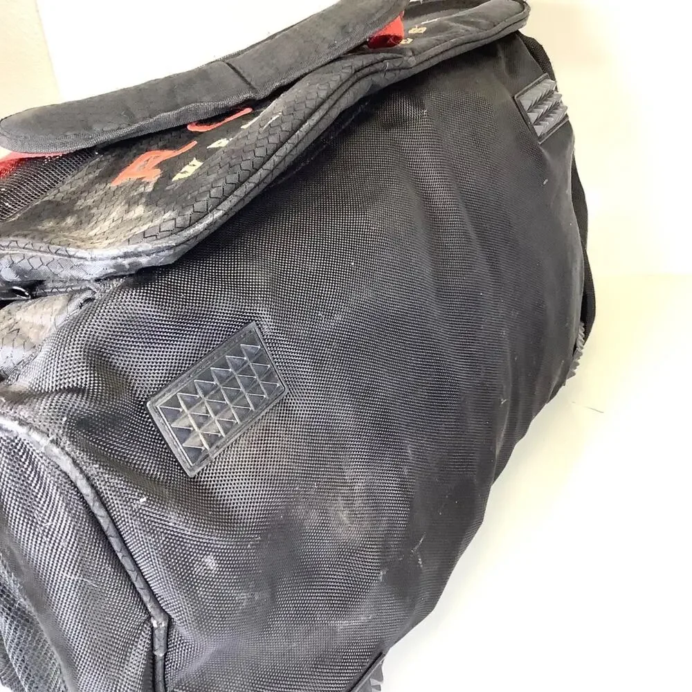 Roper Western Duffle Duffel Bag Black Orange Rodeo Cowboy Gear Gym Wear the West